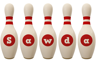 Sawda bowling-pin logo