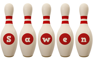 Sawen bowling-pin logo