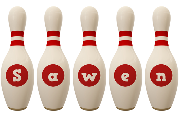 Sawen bowling-pin logo