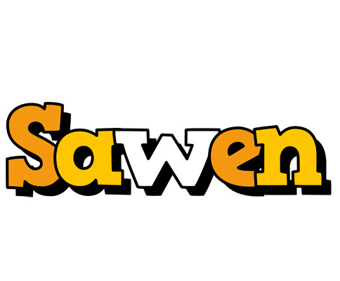 Sawen cartoon logo