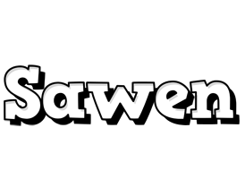 Sawen snowing logo