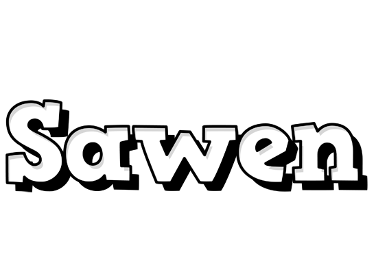Sawen snowing logo