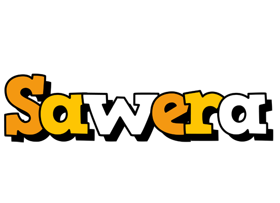 Sawera cartoon logo