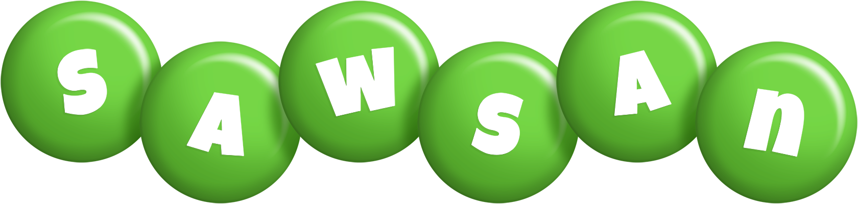 Sawsan candy-green logo