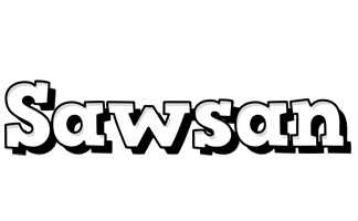 Sawsan snowing logo