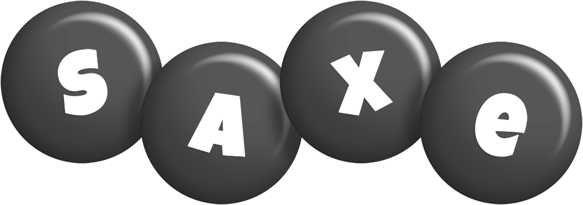 Saxe candy-black logo