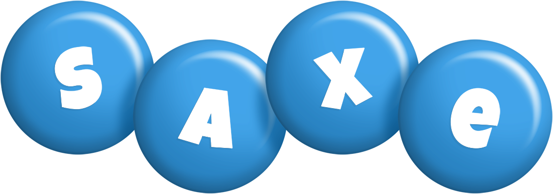 Saxe candy-blue logo