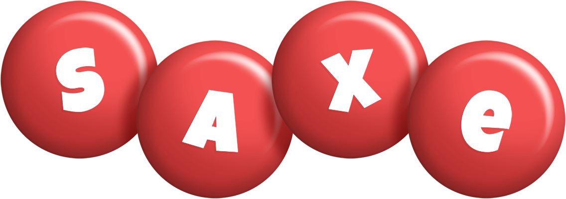 Saxe candy-red logo