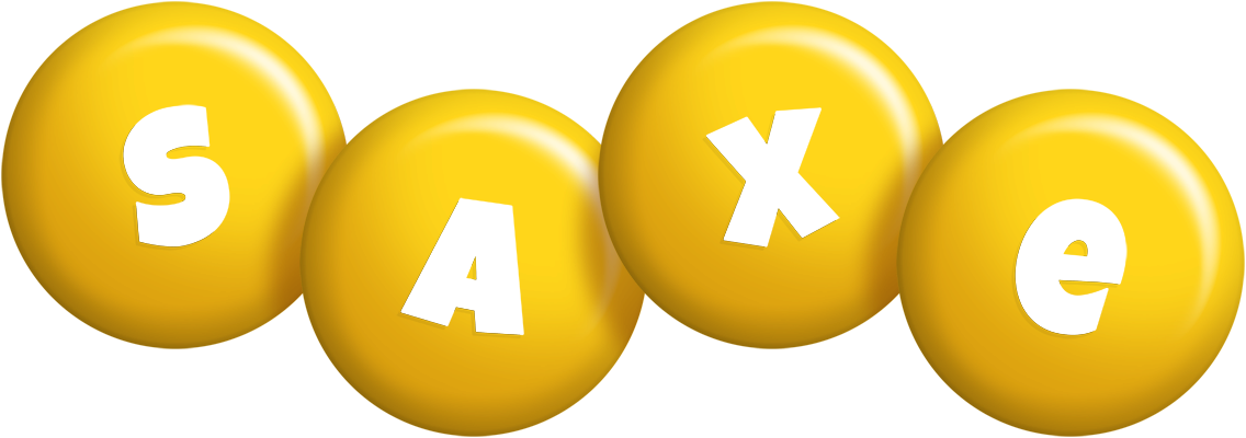 Saxe candy-yellow logo