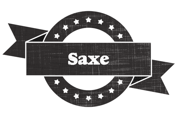 Saxe grunge logo