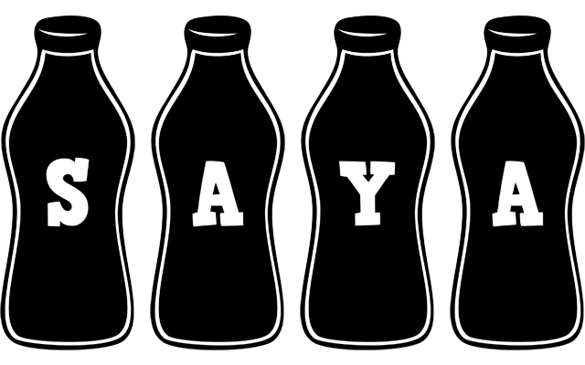 Saya bottle logo