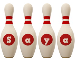 Saya bowling-pin logo