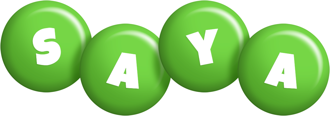 Saya candy-green logo