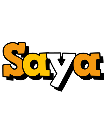 Saya cartoon logo