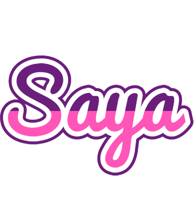 Saya cheerful logo