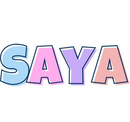 Saya pastel logo