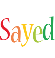 Sayed birthday logo