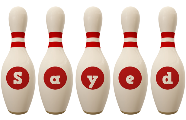 Sayed bowling-pin logo