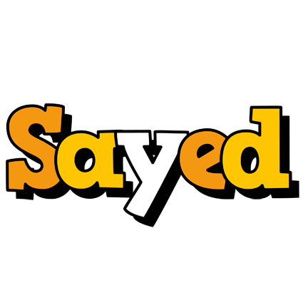 Sayed cartoon logo