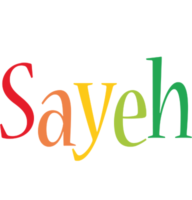 Sayeh birthday logo