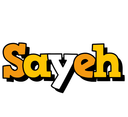 Sayeh cartoon logo