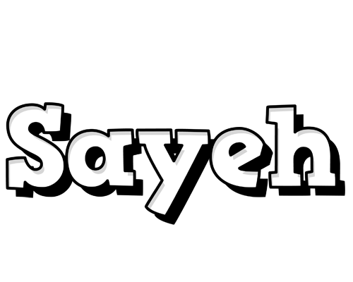 Sayeh snowing logo