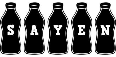 Sayen bottle logo