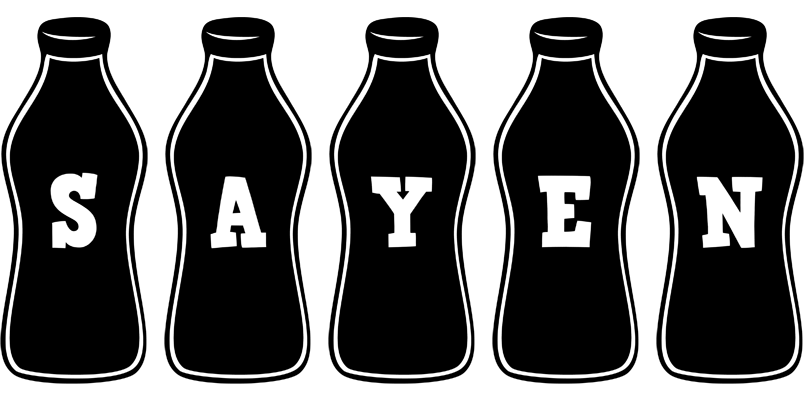 Sayen bottle logo