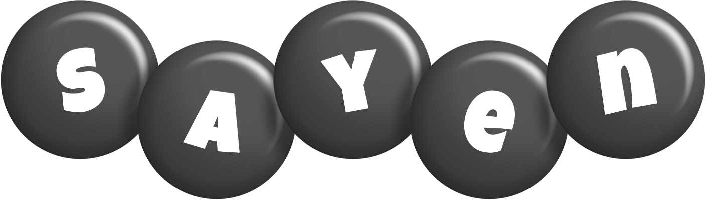 Sayen candy-black logo