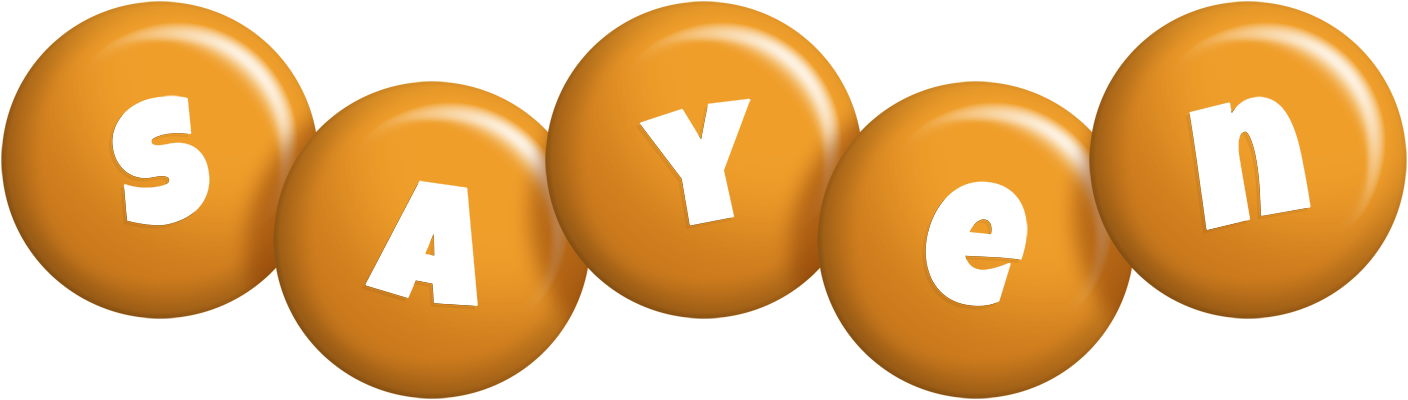 Sayen candy-orange logo