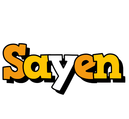 Sayen cartoon logo