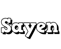 Sayen snowing logo