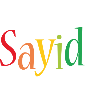 Sayid birthday logo