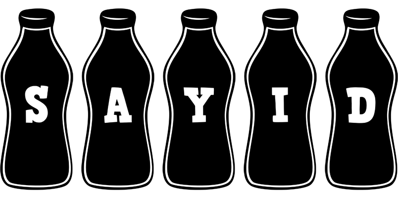 Sayid bottle logo