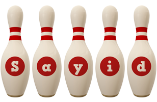 Sayid bowling-pin logo