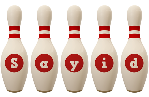 Sayid bowling-pin logo