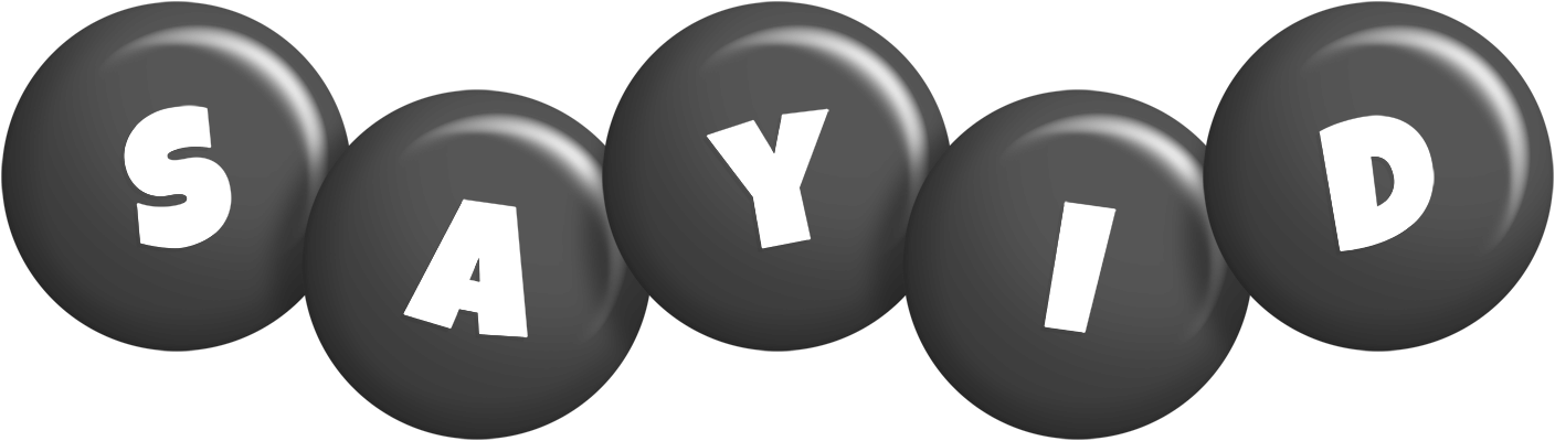 Sayid candy-black logo