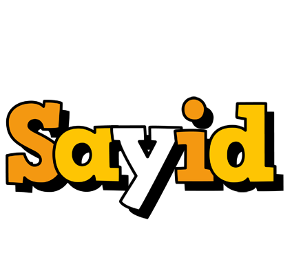 Sayid cartoon logo