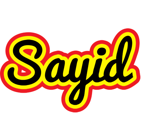 Sayid flaming logo