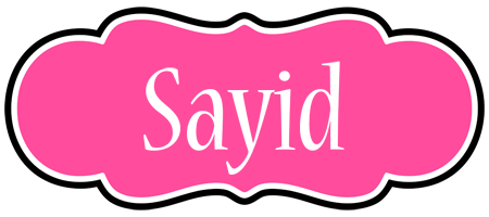 Sayid invitation logo