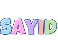 Sayid pastel logo