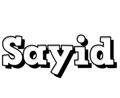 Sayid snowing logo