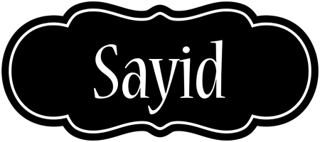 Sayid welcome logo