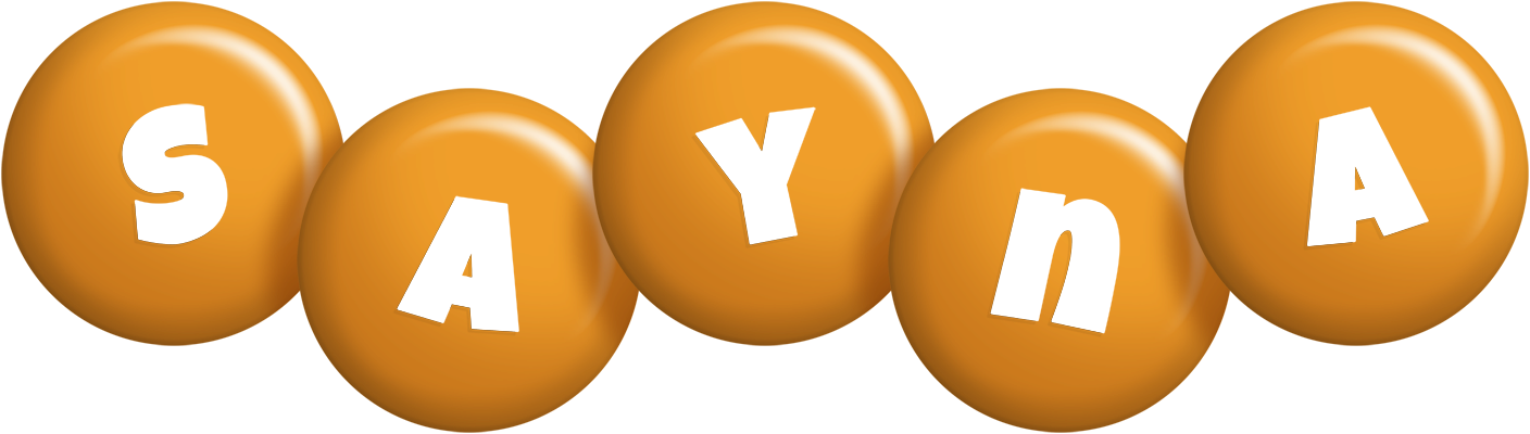 Sayna candy-orange logo