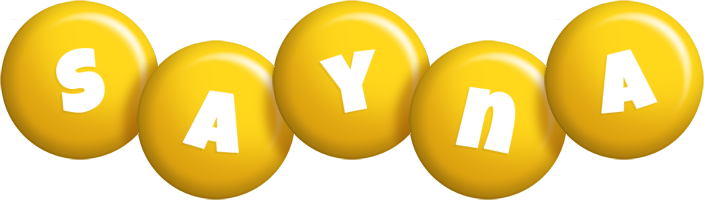 Sayna candy-yellow logo