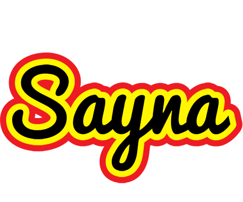 Sayna flaming logo