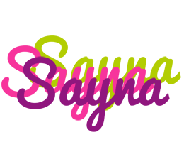 Sayna flowers logo