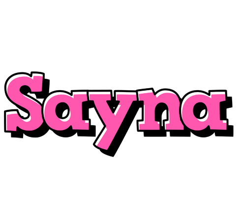 Sayna girlish logo