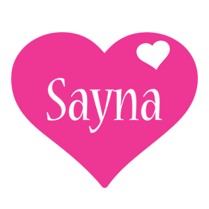 Sayna love-heart logo