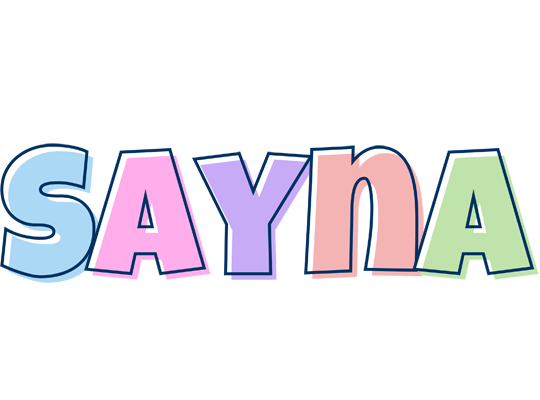 Sayna pastel logo